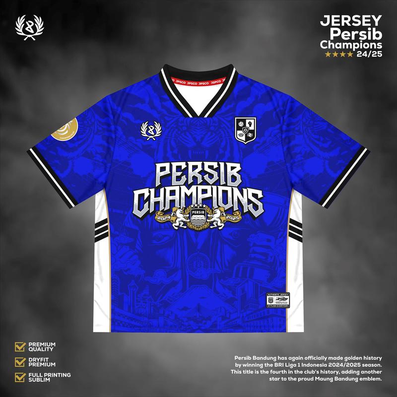 JERSEY PERSIB CHAMPIONS BIRU JERSEY VINTAGE TERBARU Sport Shop