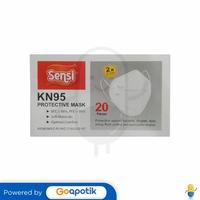 Gambar SENSI KN95 PROTECTIVE MASK PUTIH BOX 20 PCS dari Apotek Adapotek Padangsambian by GoApotik Kota Denpasar 2 Tokopedia