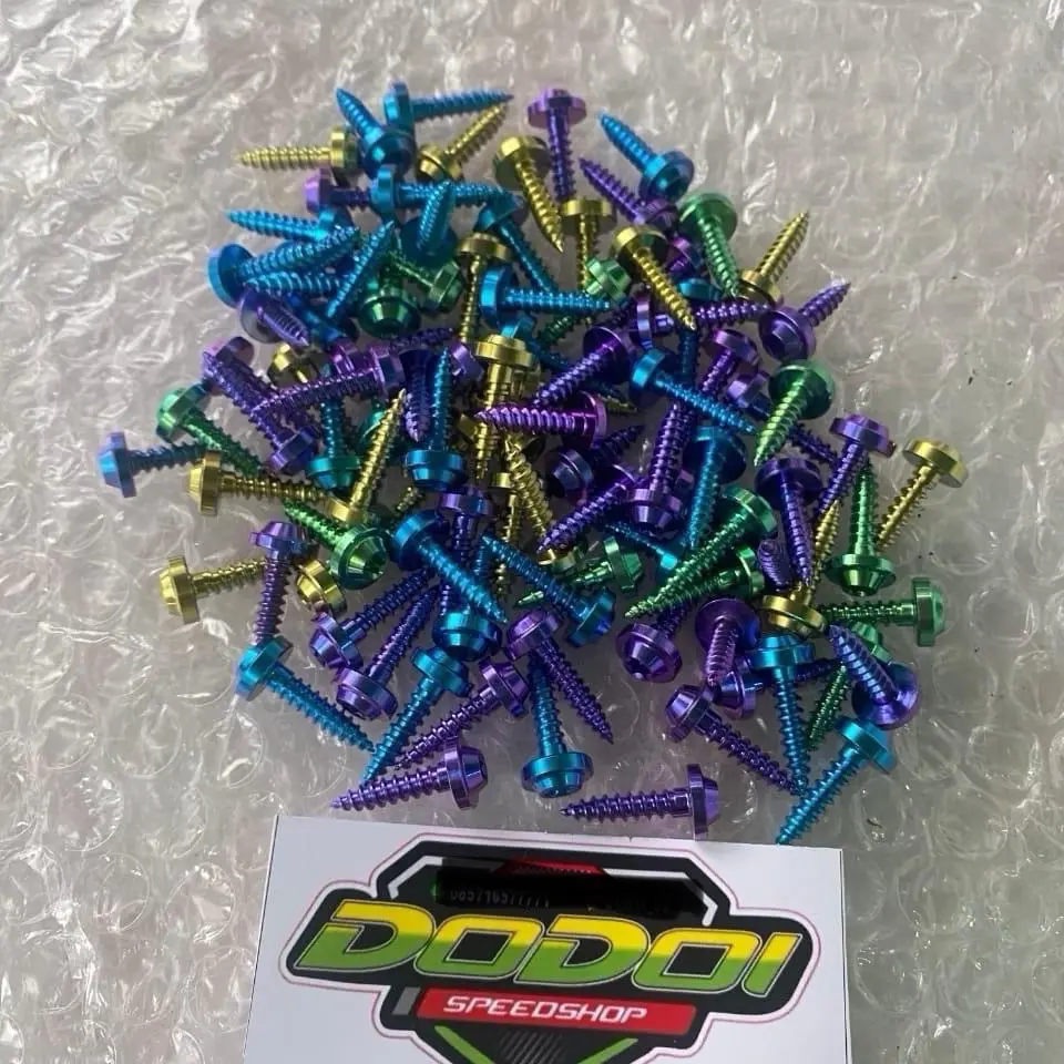 Baut titanium body Honda dan yamaha 10 biji dan 20biji paket hemat