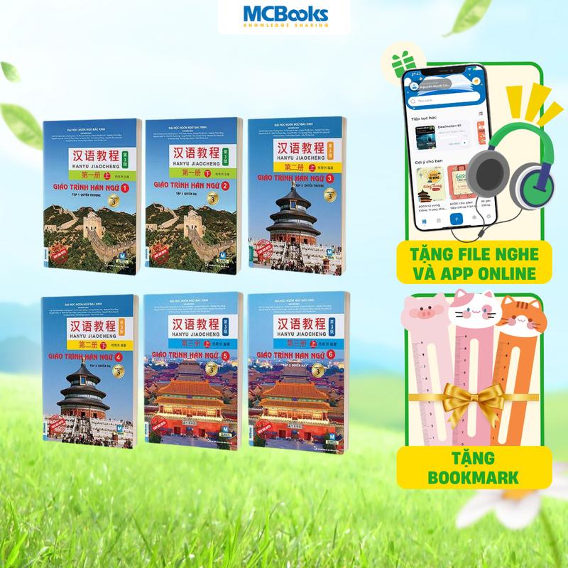 Sách - Combo Bộ 6 cuốn giáo trình hán ngữ Phiên bản 3 2023 - Tặng Bookmark MCBooks