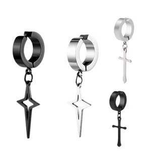 Anting Japit Motif Bintang Anti Karat Dan Luntur Untuk Pria Dan Wanita - Earrings Anting Japit Motif Bintang Anti Karat Dan Luntur Untuk Pria Dan Wanita - Earrings