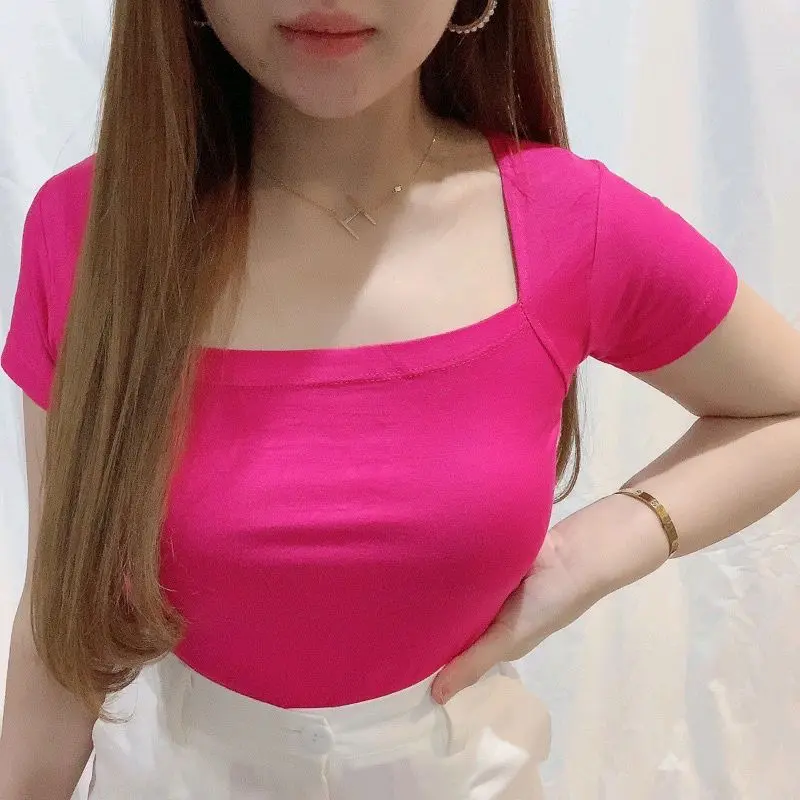 SquareNeck Top | Blouse Kaos Polos Atasan Wanita Spandex Rayon | 3