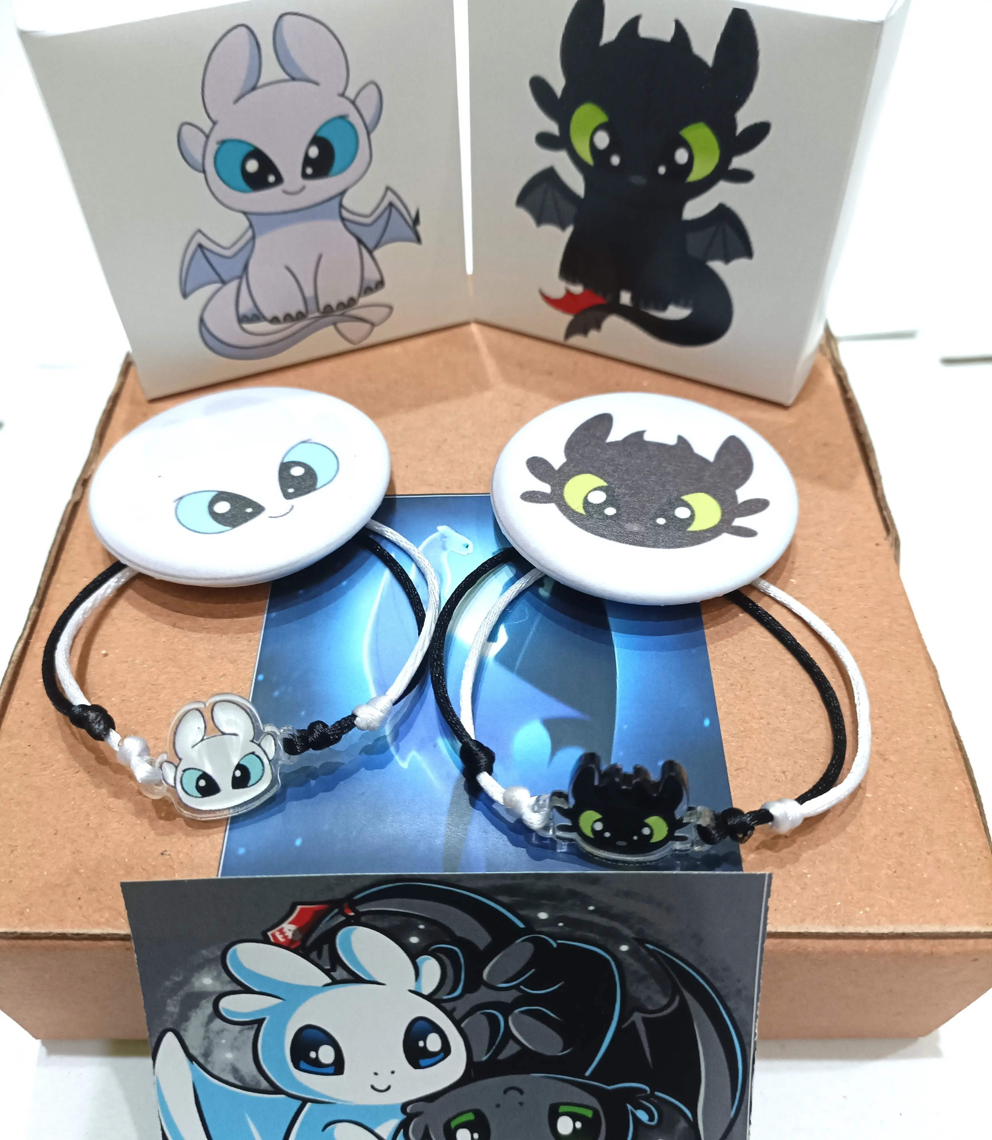 Gelang couple night fury & light fury (dapat sepasang)