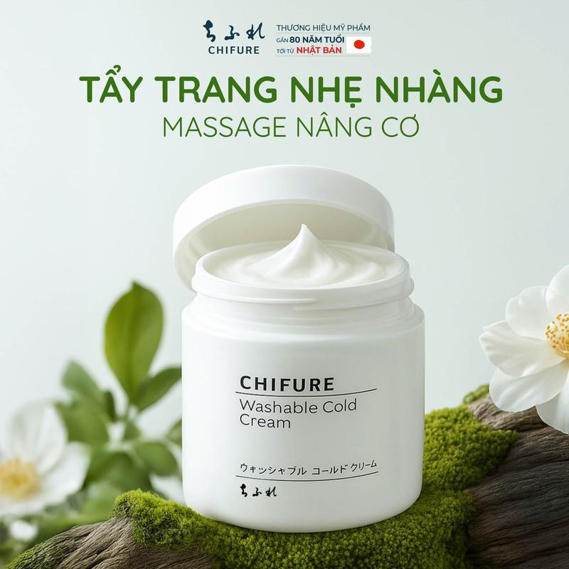 Kem Tẩy Trang Mát Lạnh da mặt Chifure Washable Cold Cream 300G