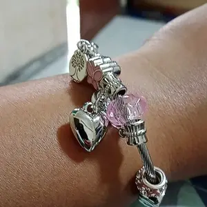 Gelang Manik-manik DIY Multi-elemen Paduan Tembaga Baja Tahan Karat Berlian Imitasi Perhiasan Mode