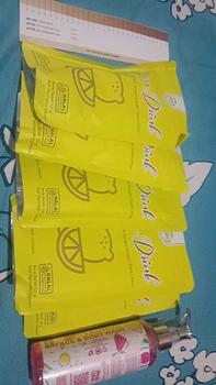 Product Review of Mabello 5 Pouch Minuman Serbuk Lemon   glutathione Drink/ Free Sabun Cair/Bubuk/ Powder from A** 0
