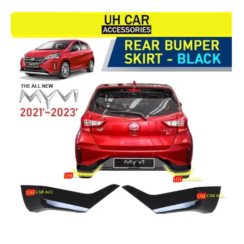 PERODUA MYVI G3 2023 REAR SKIRT GEAR UP NEW FACELIFT BUMPER BODYKIT 0