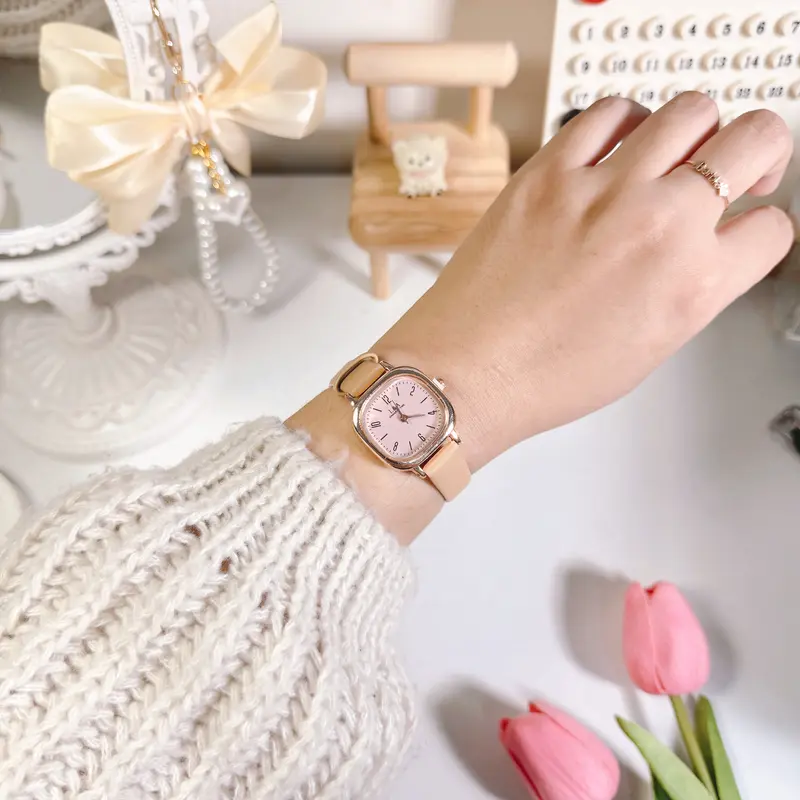 MYB | Helga | Jam Tangan Kulit Sintetis Free Box | Stainless 0
