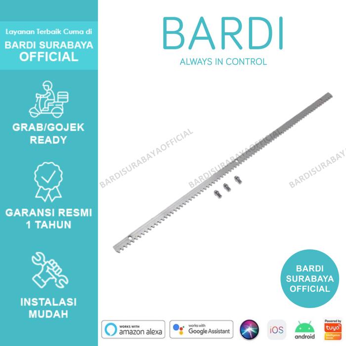Gambar BARDI Gear Rack Spare Part for Smart Gate Opener Tambahan Rel untuk Pagar Gerbang Otomatis dari BARDI Surabaya Official Kota Surabaya Tokopedia