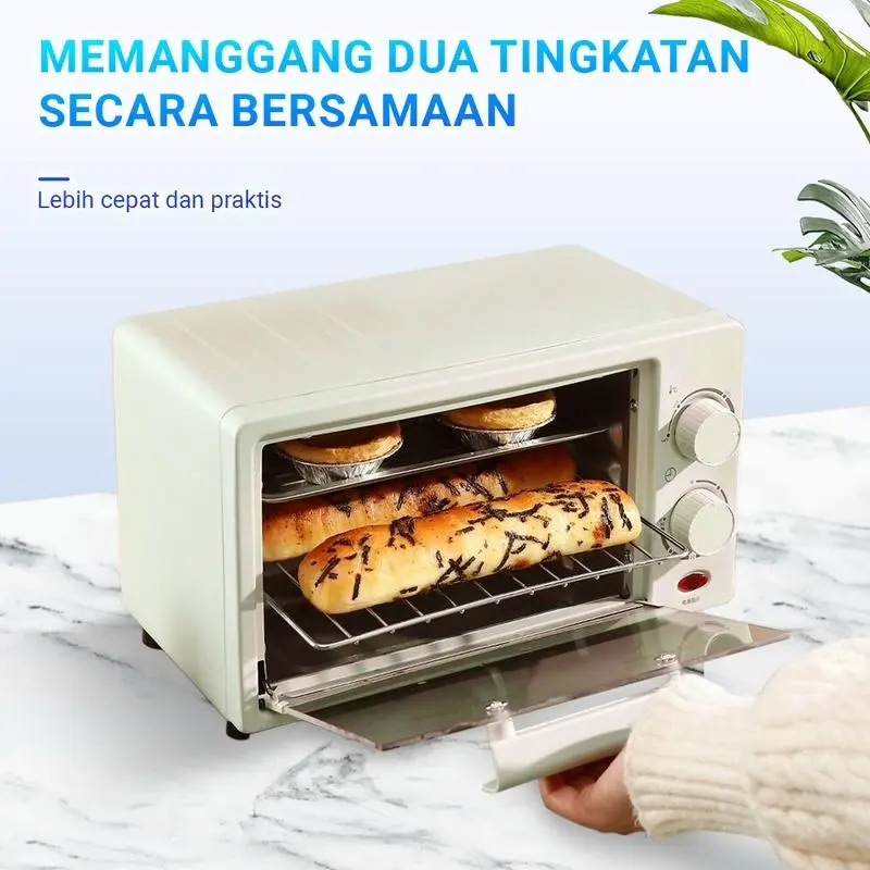 Finito OVEN PEMANGGANG LISTRIK Penghangat Makanan kapasitas 12 Liter oven listrik low watt 12 L-800 Watt 3
