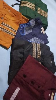 Product Review of ALILA Hijab -  Kemeja Hem Cowok / Baju KOKO Pria Lengan Pendek/baju muslim koko/baju lebaran from n**i 0
