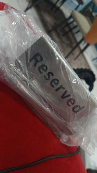 Product Review of Stainless Steel (Reserved) Sign Stand / Papan Tanda Keluli (Reserved) from a**4 0