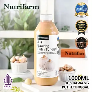 NUTRIFARM JUS BAWANG PUTIH TUNGGAL 1000ML, BAWANG PUTIH TUNGGAL ALAMI