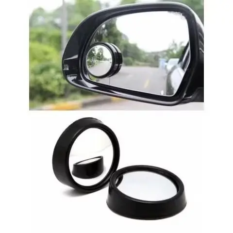 BLIND SPOT SLIM / KACA CERMIN SPION MOBIL MINI CEMBUNG WIDE 360 Bulat Lingkaran Dengan Bingkai Car 3