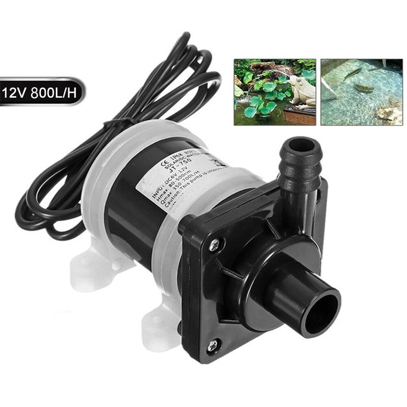 Máy Bơm Nước Không Chổi Than Động Cơ Năng Lượng Mặt Trời DC 12V, Máy Bơm Nước Chìm Điện Từ Không Chổi Than 700L/H, Máy Bơm Nước Từ Tính Mini, Bể Cá, Bể Cá, Đài Phun Nước