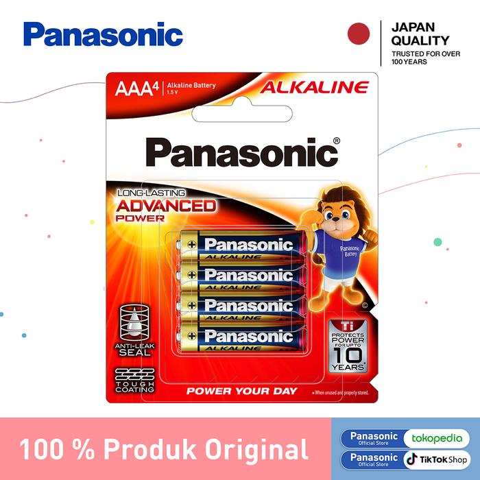 Gambar Panasonic Baterai AAA Alkaline 4Pcs Battery Alkaline Size A3 Battre LR03 4Pcs dari Panasonic Authorized Jakarta Kota Administrasi Jakarta Barat Tokopedia