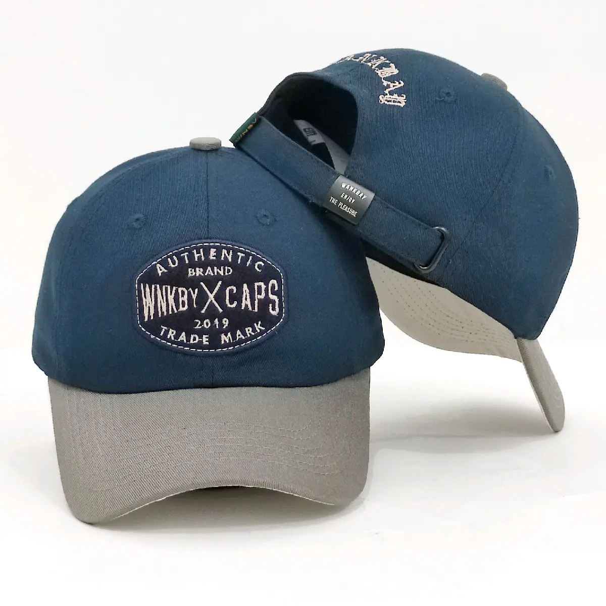 Wankbay Caps Authentic Katun Space Blue Baseball Dewasa Aksesoris Topi Corduroy Elegan