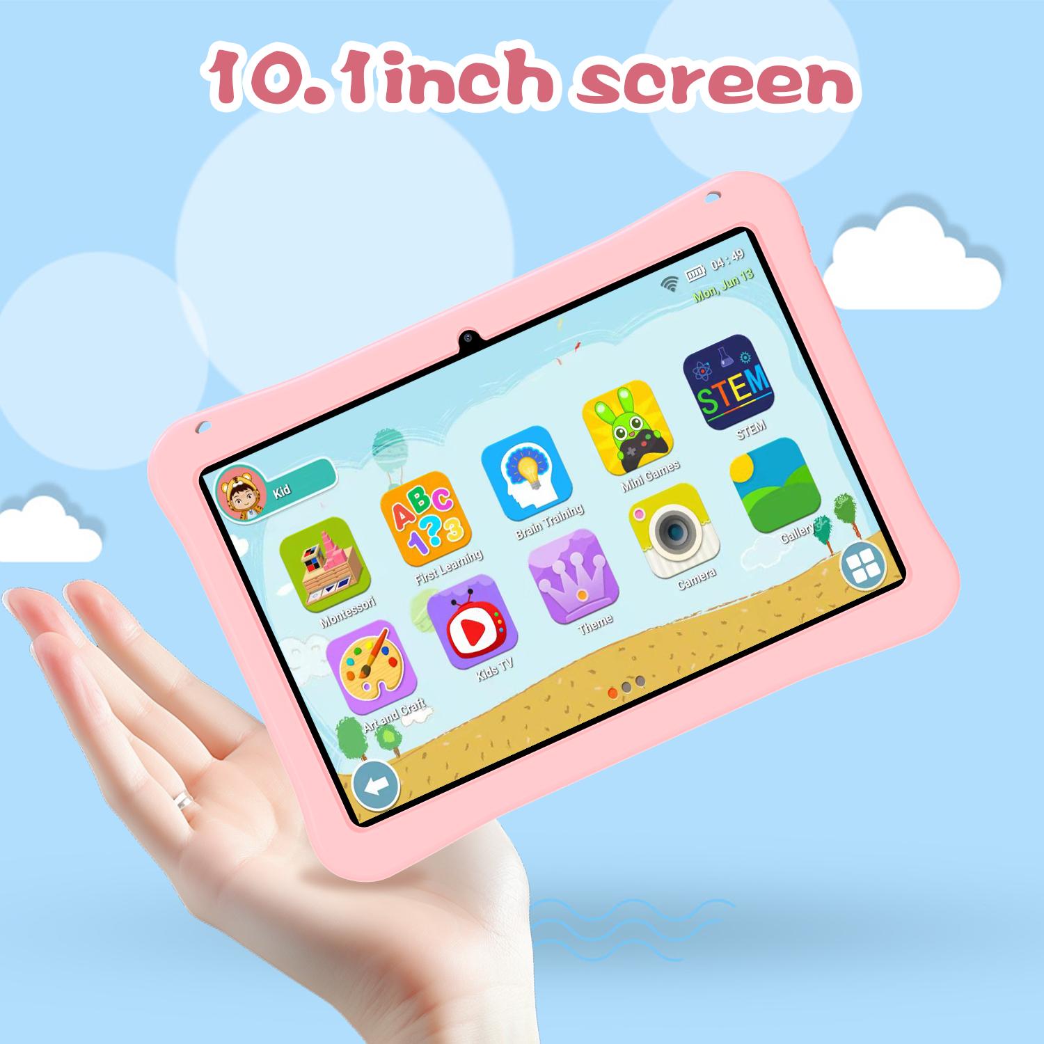TAGOCHI Tablet Anak Baru 10.1 inch (RAM 12GB+ROM 512GB) Tablet Android Edukasi FHD+ Eye Comfort Display Wifi 5G Dual SIM Kids