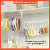 Gambar MEGAM Rak Gantung Aksesoris Bando Tempel Dinding Serbaguna Tanpa Bor HSB728 - 50cm dari Megam.id Kab. Tangerang 1 Tokopedia