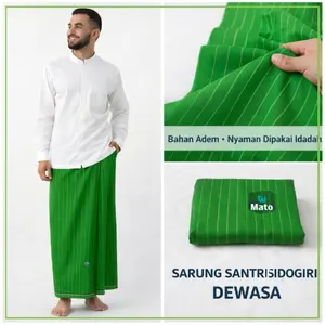 Sarung Santri Sidogiri Dewasa | Sarung Sholat & Jumatan | Adem, Nyaman. Murah