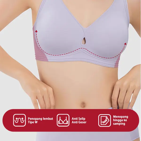 [62200] Tulandut Bra & Panty Set 7A Antibacterial Seamless Premium 3D Push Up Bra Set Celana Dalam Wanita Anti Slip busa tipis Tanpa Kawat 3