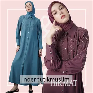 Hikmat Fashion Original A5811 Abaya Hikmat  noerbutikmuslim