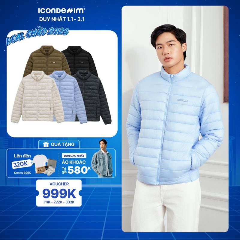  Áo Khoác Phao Nam ICONDENIM AirLite Puffer Jacket Form Regular AKID0240 