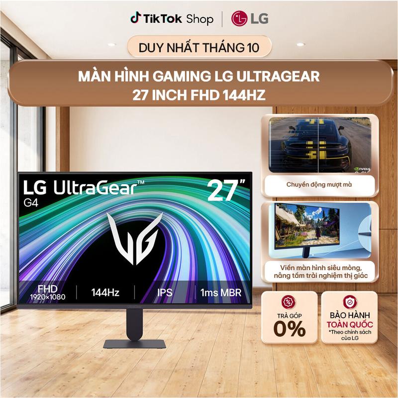 Màn hình Gaming LG UltraGear 27G411B-B |27 Inch - IPS - FHD - 120Hz, ép xung lên 144Hz| HDMI | DP