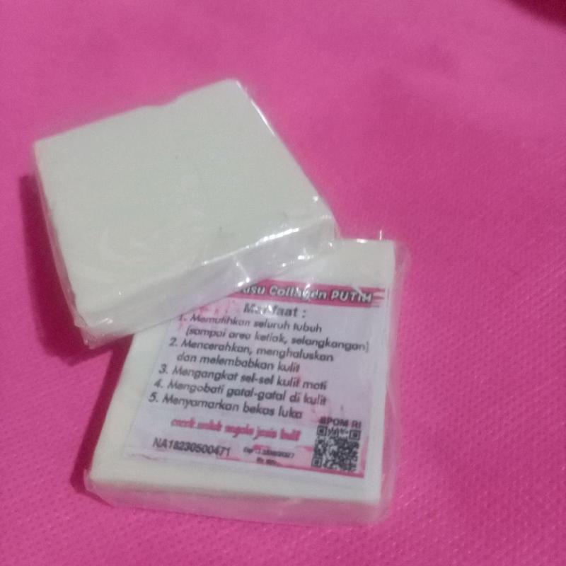 Sabun susu collagen putih sabun colagen Soap Mencerahkan Memutihkan Membersihkan Melembutkan Tubuh 4
