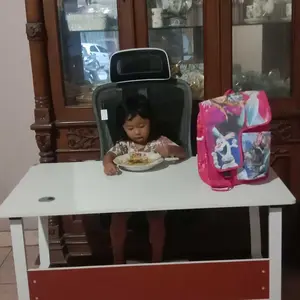 HANRIVER & KUCADI  Kombinasi Meja dan Kursi Kantor Minimalis + Gaming [Sandaran Ergonomis] - Gratis Ongkir & Garansi 5 Tahun (Stok Tersedia)