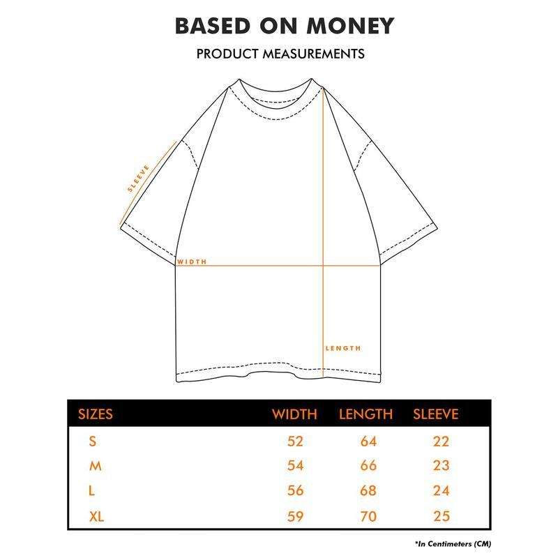 Based On Money - Baju Kaos Distro Oversize Pria Wanita Cream Temptation x Ocn 5