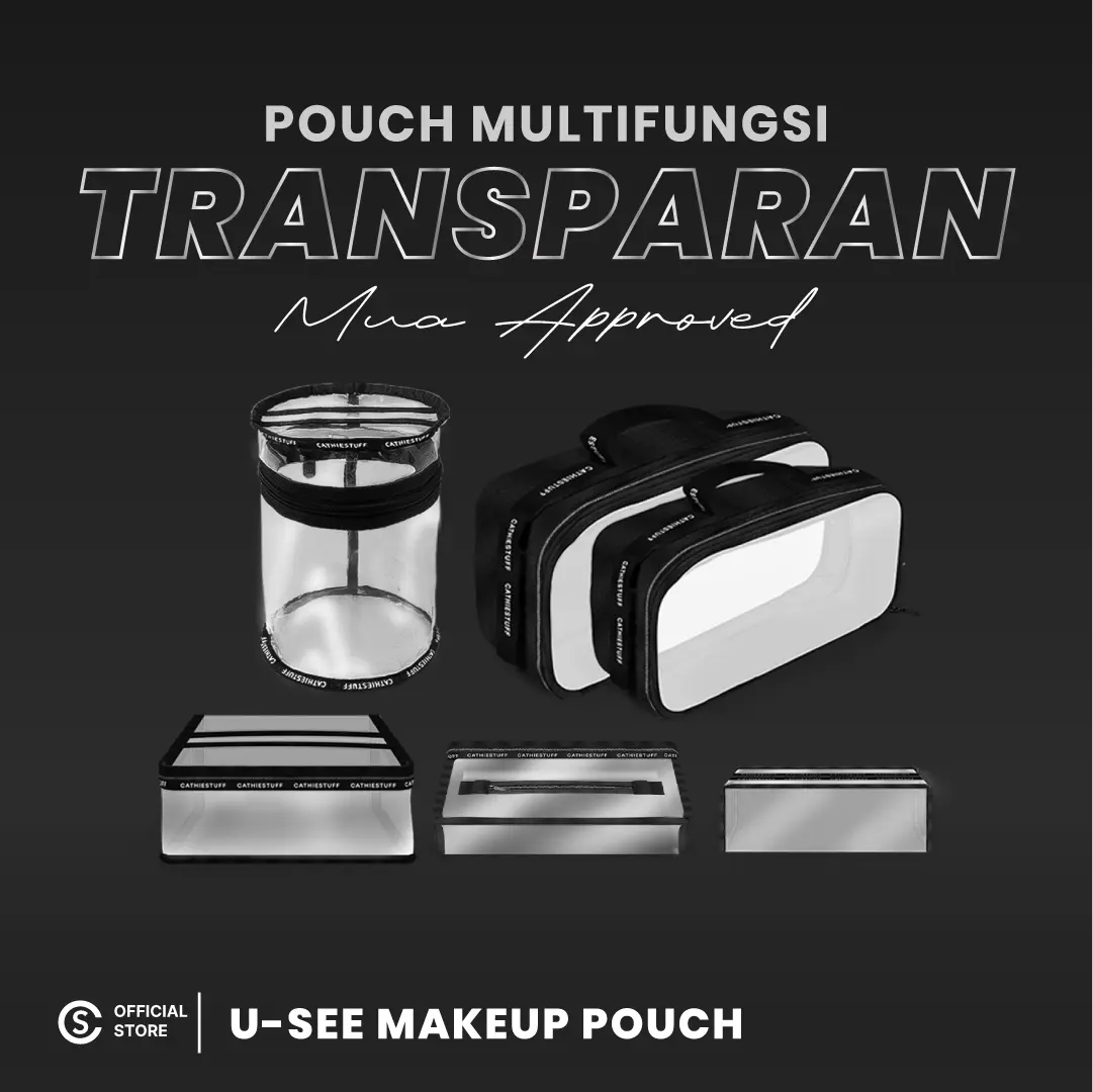 USee Pouch by Cathiestuff | Pouch Make Up Transparan | Make Up Organizer