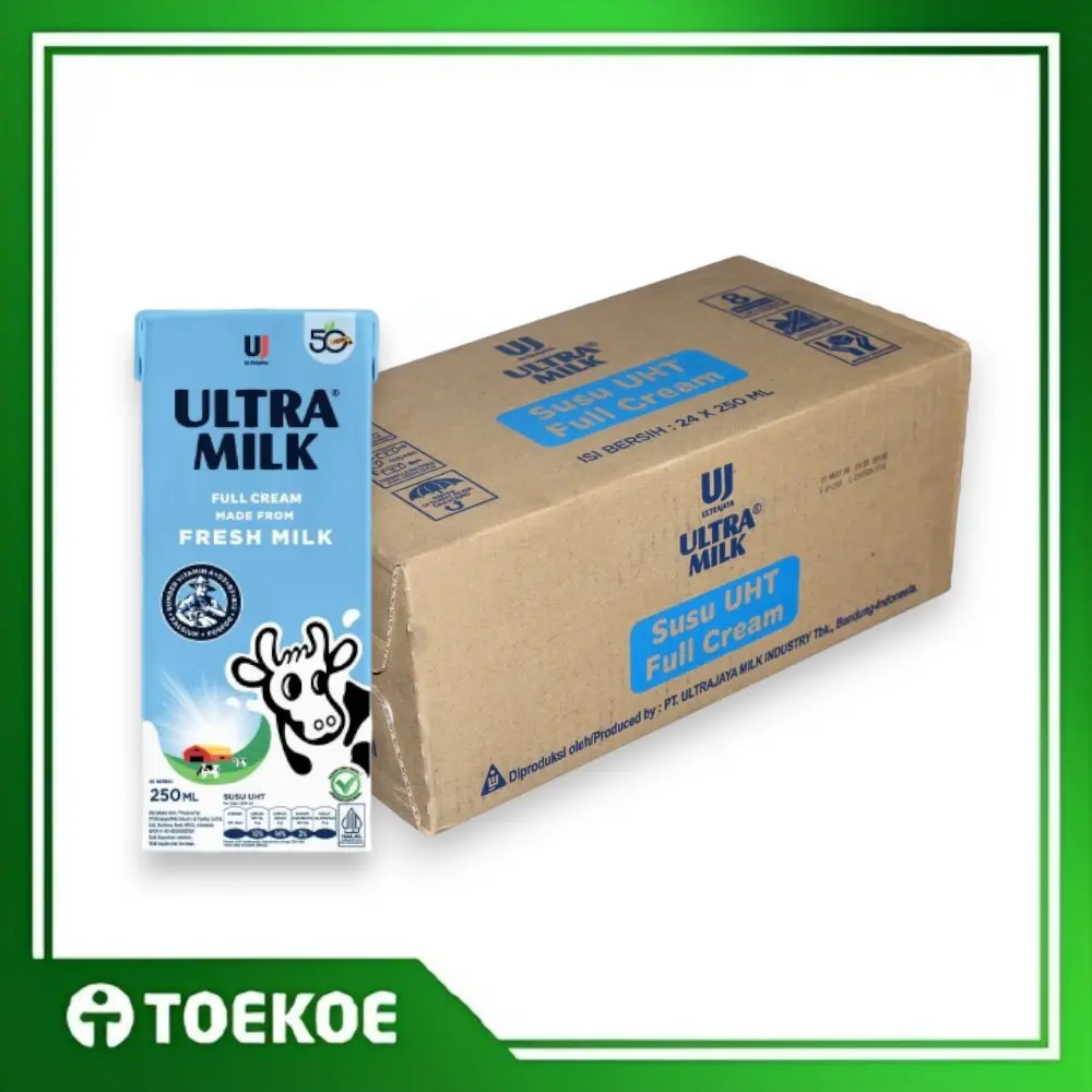 TOEKOE Ultra Milk Susu Full Cream 250ml 1 Dus [Isi 24pcs]