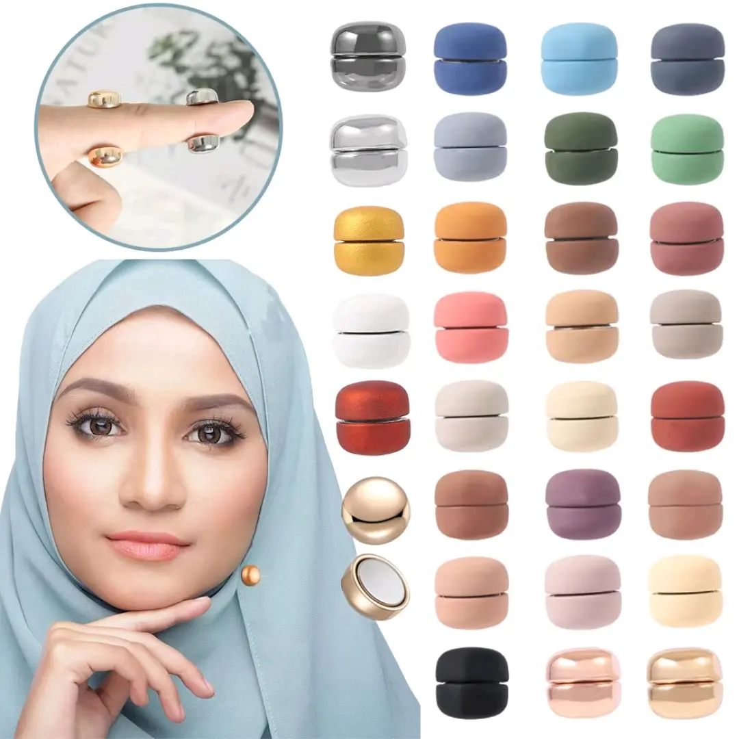 Bros magnetic hijab anti slip Aksesoris Pin magnet
