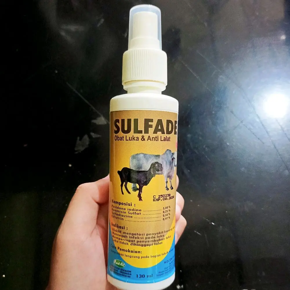 EFEKTIF PENYEMBUHAN LUKA, KORENG ANTI LALAT UNTUK HEWAN TERNAK, SULFADEX SPRAY