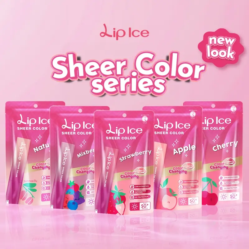 (BPOM) LIP ICE SHEER COLOR|LIP BALM LIP ICE MATCHA COKLAT Bibir Orange 1