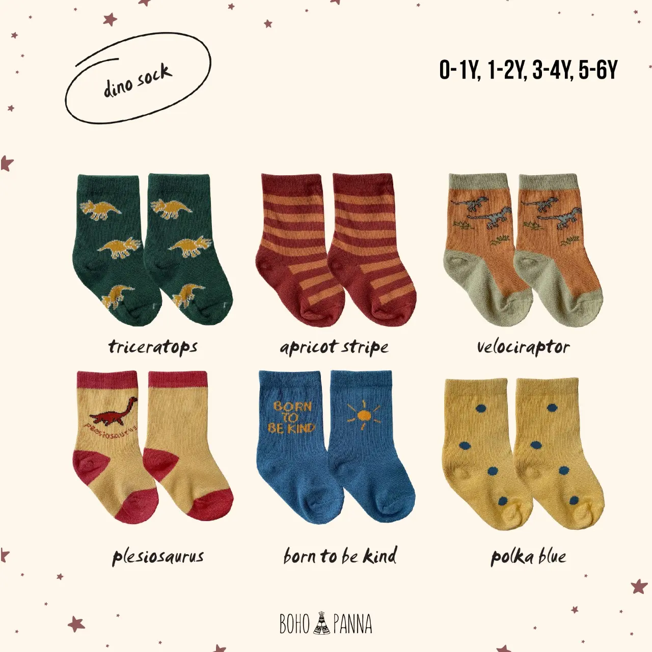 BOHOPANNA - BASIC SOCK - KAOS KAKI ANAK