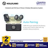 Gambar Hollyland Lark M2 DUO 2.4 GHz 2 Person Wireless Noise Cancellation Omnidirectional Microphone System - Camera dari Sentra Digital Kota Surabaya 3 Tokopedia