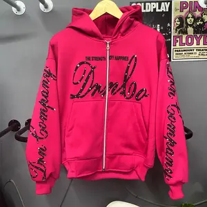 Hoodie Boxy Zipper DRN Galaxy Foaming dan Glitter