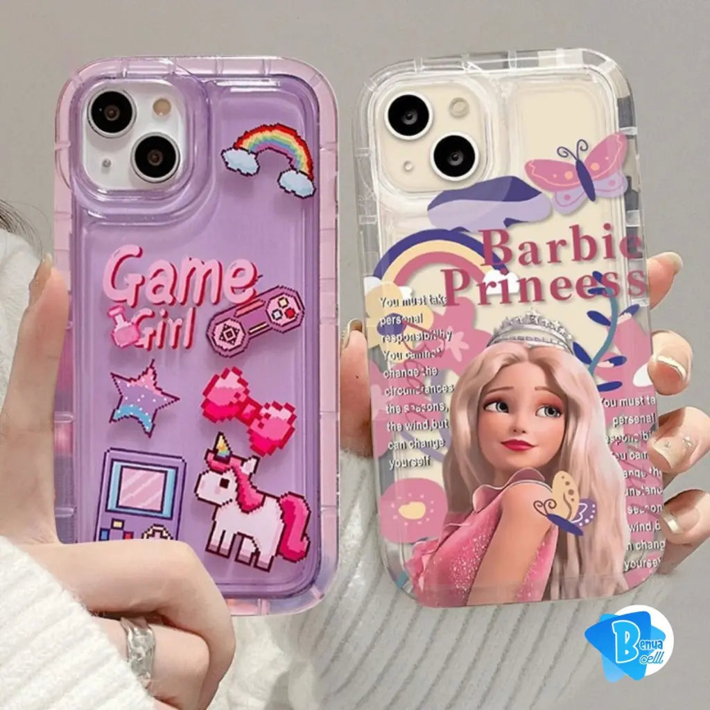 SS847 UNTUK OPPO A3X A3S A1K A5S A7 A12 A15 A15S A16 A16S A16K A16E A17 A17K A31 A8 A5 A9 2020 A37 NEO 9 A52 A92 A72 A53 A32 A33 A353S A54 A55 A57 2022 A39 A77S 4G 5G RAINBOW UNICORN AIRBAG CUTE BARBIE PRINCESS CASE BC5184