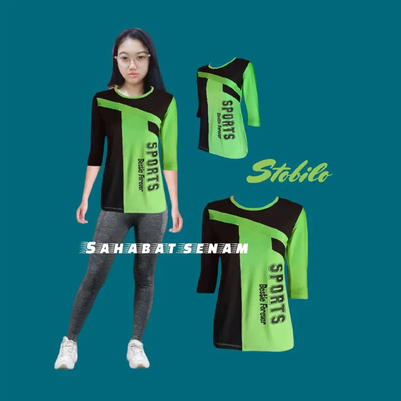 PROMO Gratis ongkir Baju kaos atasan senam bahan melar lembut dan elastis Sport 6
