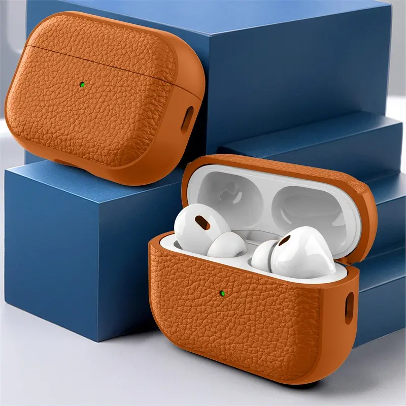 Ốp Bảo Vệ, Họa Tiết Da Mới, Dành Cho Apple Airpods 4 3 2 1, Vỏ TPU Chống Sốc, Có Khóa, Thích Hợp Cho Airpods Pro 2, Phụ Kiện Tai Nghe Bluetooth