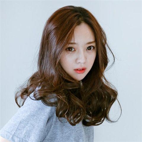 Product Introduction of Korean Style Wig Women's Center-Parted Bangs Long Hair Long Curly Hair Sexy Fashion Big Wave Fluffy Lifelike Pear Flower Head Cover 4
