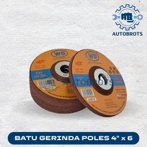 WD Batu Gerinda Poles 100 x 6 x 16mm / Batu Selep Asah Tebal 4 x 6