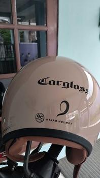 Product Review of Cargloss YRH Hijab Retro Helm Half Face - Mocca from e**n 0