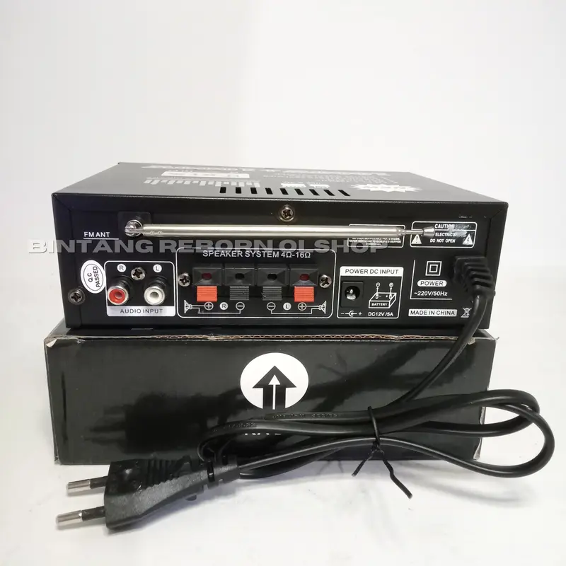 Power Amplifier FLECO BT-198B PRO | Amplifier Bluetooth MINI Fleco Audio Power BT 198B PRO 1000W | Karaoke + Mp3 player + FM Radio Full Bass - FLECO BT-198B PRO 7