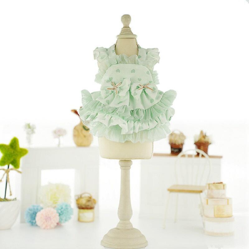 Product Introduction of Quần Áo Cho Chó, Váy Mùa Hè Teddy, Tình Yêu Dễ Thương, Phong Cách Lolita, Làm Bằng Vải Tuyn, Thích Hợp Cho Chó Con, Có Kích Thước XS, S, M, L, XL 11