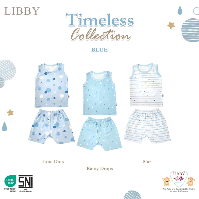 3Setel | TERBARU Setelan Libby Baby Set Pakaian Anak Motif | Size S.M.L.2L.XL.XXL | SNI . Katun 5