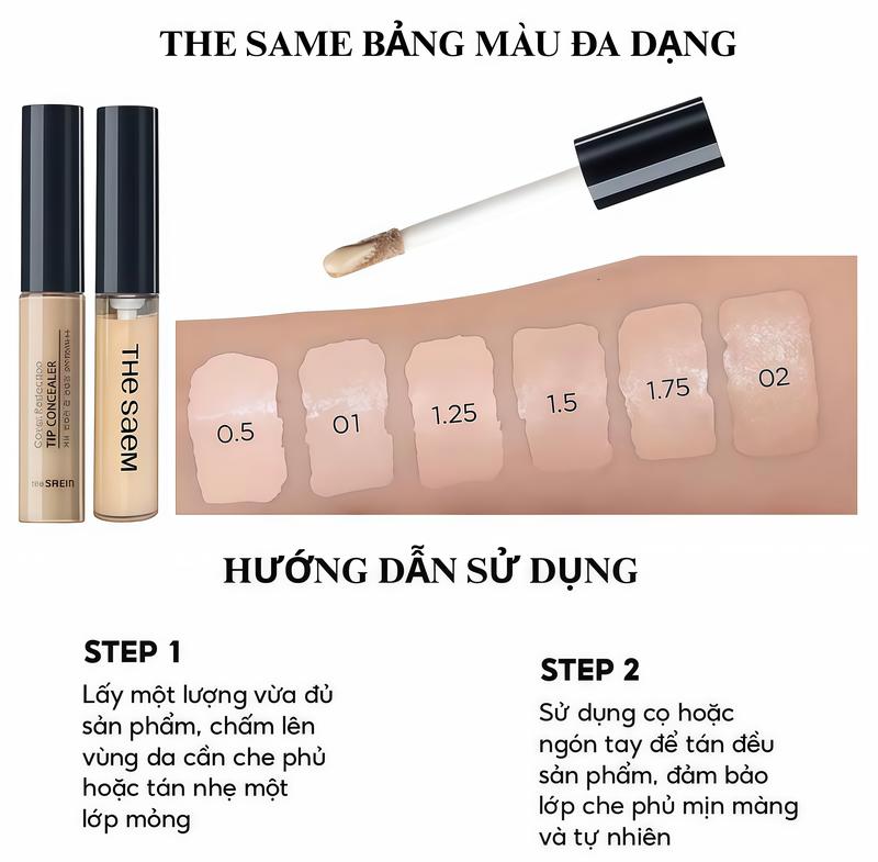 Quà tặng miễn phí - Kem che khuyết điểm THE SAEM 1.0 Clear Beige, SPF28 PA++…