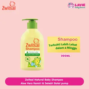 Zwitsal Natural Baby Shampoo Aloe Vera Kemiri & Seledri 300mL – Sampo Bayi Alami & Lembut | Rambut Sehat - Lavie Baby House